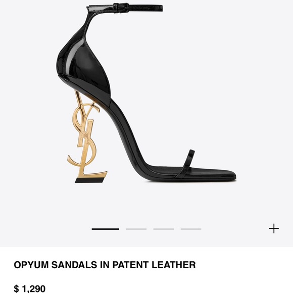 OPYUM SANDALS IN PATENT LEATHER SAINT LAURENT - Picture 8 of 8